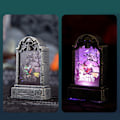 Miniatyrbillede 2 af 11: Halloween LED Lysdekorationer Lysende Gravsted Spøgelse Græskar Skelet Lanterne Gyser Natlys Fest Dekoration null - Sort Kat