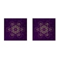 Miniatyrbilde 1 av 4: 1/2/3 Astrologi Tarot Kortspill Bordduk Krystallgitter Lilla 60x60cm 2Set Purple 60x60cm 2Set