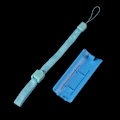 Miniatyrbilde 4 av 8: for Wii-fjernkontroll for etui, deksel for spillkontroller Silikon for etui og håndleddsstropp for Wii Blå