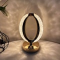 Miniatyrbillede 1 af 5: Krystallampe, lille bordlampe til soveværelse stue guld
