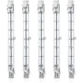 Miniatyrbillede 1 af 5: 5 stk dæmpbar R7s 118mm 300w halogen pære AC 220-240v 3100lm lineær halogen projektør til landskabsbelysning, sikkerhed, gadebelysning