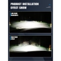 Miniatyrbillede 5 af 5: 360° 6-sidet H13/9008 LED-forlygtelampe høj/lavstråle 200W 20000LM 6000K