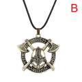Miniatyrbilde 1 av 5: Vikings Rune Charm Halskjede Slavisk Amulettheng Halskjede Menn Brun B Brown B