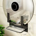 Miniatyrbild 4 av 5: Väggmonterad Lockhållare för Kastruller, Skärbräda, Bakplåtar, Ugnsplattor, Hyllor, Svart Guld