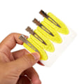 Pikkukuva 5 / 8: 4 kpl saumatonta, ei taivutettavaa hiusklipsiä, meikkiä, ei rypistyviä hiusklipsejä, hiukset, keltainen, 4 kpl Yellow 4PCS