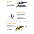 Miniatyrbilde 5 av 5: Minnow Baits Fiskekroker FÄRG G FÄRG G