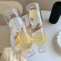 Pikkukuva 3 / 5: Suurikapasiteettinen lasinen vesipullo aikamerkinnällä, 750 ml