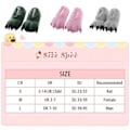Miniatyrbillede 4 af 4: Unisex hustofflor Monster Claw Nyhet Plysch Tass Varm Mjuk Bomull Djur Fantasy Cosplay Kostym Skor Höst Vinter Inomhus（L Svart）