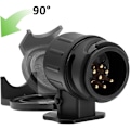 Miniatyrbilde 3 av 4: 13-pins til 7-pins tilhengeradapter 13-pins plugg for biltilhenger, traktor, campingvogn, sykkelstativ