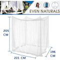 Miniatyrbillede 4 af 5: Luksuriøst myggenet til dobbeltseng til king size seng himmelseng | Camping Screen House | Fineste Mesh 300 huller pr. kvadrattomme, 2 indgange, let at installere, Ha