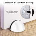 Miniatyrbilde 4 av 4: Dørstopper gulv Magnetisk 4 stk Dørstopperholder Magnet Rustfritt stål Magnetisk Dørstopper Selvklebende Dørspærr