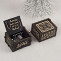 Miniatyrbild 3 av 4: Harry Potter Speldosa Trä Handvevad Retro Speldosa Barnfödelsedagsöverraskning för par A