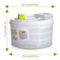 Miniatyrbild 5 av 8: Grönsakssalladsslunga Salladsblad Grönsaksavfuktare tvätt Vit one size White one size