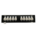 Miniatyrbild 1 av 11: Patchpanel CAT6 10 portar 10G stöd 1U Nätverkspatchpanel UTP 19 tum Väggmontering eller rackmontering Punch Down Block för CAT6 Vit