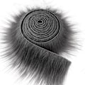 Pikkukuva 1 / 5: 9x150 cm Tekoturkisnauha Tee-se-itse-vaatteet Ompele Fluffy Trimming S Tummanharmaa 9cm*150cm Dark gray 9cm*150cm