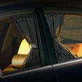Pikkukuva 3 / 11: 2 kpl Universaali Auton Auringonsuojus Sivuikkunan Verho Auto Taitettava UV-Suoja Musta Puhdas Kangas Auringonsuoja Verhot Peite Auto-Tyylittely Black 50x39cm