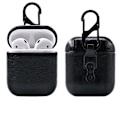 Miniatyrbillede 5 af 7: Lämplig til Airpods2 Læder PU-hovedtelefoner skal Bluetooth-hovedtelefoner Opbevaringsboks AirPods Etui Læder (2-pak, sort, brun)