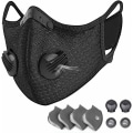 Pikkukuva 1 / 5: Utomhussportmask Ridmask för vuxna barn (svart mask engelsk väska),