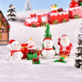 Miniatyrbillede 3 af 5: Juletræ Snemand DIY Miniature Haveindretning Julemanden M Grøn 1stk Green 1pc