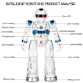 Miniatyrbillede 8 af 8: 2021 NYHED Seneste Smart Robot RC Robot Flerfunktionsladdningsleksaker 2017 mini Blå One Size 2017 mini Blue One Size