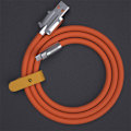 Pikkukuva 1 / 3: 120W 6A Supernopea lataus Type-C -neste silikonikaapeli Nopea US Oranssi Androidille 1m Orange For Android 1m