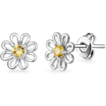 Miniatyrbillede 1 af 5: Daisy Stud øreringe skabt med Zirconia krystaller