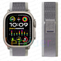 Miniatyrbild 1 av 7: Trailrem för Apple Watch Ultra 2 band 49mm 44mm 45mm 40mm 41mm 38mm 42mm 45 44 mm armband iWatch series 8 9 7 6 5 3 se Grön Grå Green Gray 42 44 45 49mm