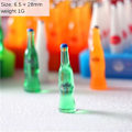 Miniatyrbillede 2 af 5: Mikrominiatyr Møbler Små Småskalige Leksagsdukker DIY Decora Mini 1:12 Simulering Et Dussin Sodavand Hvid 12 Flasker Blå Bakke