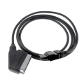 Pikkukuva 1 / 9: Ammattimainen RGB SCART -kaapeli BNC- ja RCA-sovittimella, ääni- ja videopelit, 1,8 metrin pituus, käytä X 360 -pelikonsolille null - A