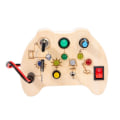 Miniatyrbilde 1 av 5: Elektronisk BusyBoard for småbarn LED Lys BusyBoard Montessori Busy Cube med nøkler