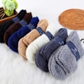 Miniatyrbillede 4 af 5: Herr Dam Tjock Thermal Ull Kasmirsport Casual Golfhandske Mörkgrå One Size Dark gray One Size