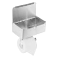 Miniatyrbillede 5 af 5: Toiletpapirholder med skylbare vådservietter Dispenser opbevaring og telefonhylde , toiletrulleservietter Hold