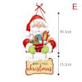 Pikkukuva 7 / 7: Joulukoristeet Uudenvuoden juhlan riipukset Xmas Tree Hanging C onesize C onesize
