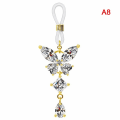 Miniatyrbillede 1 af 5: 1 stk Sexet tofs Crystal Butterfly hængende smykke Nippel Ring til Wom Multicolor A8 Multicolor A8
