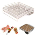 Miniatyrbild 2 av 8: Kallrökgenerator BBQ Grill Grill Matlagningsverktyg Rökare Min Silver one size Silver one size