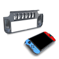 Miniatyrbild 5 av 9: Fodral Speltillbehör Resväska Switch-fodral Skydd Kompakt kvalitetsmaterial tillverkat för OLED Svart