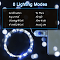 Miniatyrbillede 4 af 5: USB Fe-lys - 5M/16 Ft Plug-in Jule Fe-lyskæde