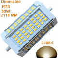 Pikkukuva 3 / 4: R7s himmennettävä led-lamppu 30W lämmin valkoinen 3000K 220V kohdevalo 3000lm slim j