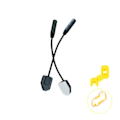 Miniatyrbillede 4 af 5: Fordon Bil Blind Spot Detection System BSD Lins Lysende Kørsel
