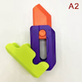 Miniatyrbilde 7 av 8: 3D-utskrift Gravity Cub Jump Liten Rädisa Morot Mini Modell Decom Rosa en storlek Pink one size