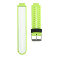 Miniatyrbilde 1 av 11: To-farget silikonrem for Garmin Forerunner 220 230 235 630 620 735 Lime & White