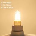 Miniatyrbilde 4 av 5: CDQ 45W G9 halogenlamper 230V varm hvit dimbar pakke med 10 stk