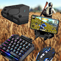 Miniatyrbillede 4 af 11: Gamepad til Pubg Mobile Bluetooth Kompatibel Mobilspil Controller Professionel Gaming Tastatur Mus Konverter Gaming null - 1