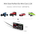 Miniatyrbillede 5 af 5: Radiolink R4FGM 4-kanals minimottagare med gyro til radio RC4GS V2 RC6GS V2 fjernbetjening 1:28 1:64 RC Drift Car
