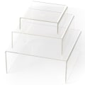 Miniatyrbilde 3 av 11: 3 stk/sett Akryl Display Risers Klar Produktstativ Smykke Display Riser Hylle Utstillingsfixturer for Dessert Cupcake