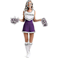Pikkukuva 1 / 5: Naisten koululaisia musikaali Halloween-juhla cheerleader-asu mekko violetti purple XL