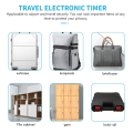 Miniatyrbillede 4 af 5: Smart Time Lock LCD-skærm Time Lock USB Genopladelig Midlertidig Timer Hænglås Rejse Elektronisk Ti