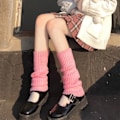 Miniatyrbillede 1 af 8: Dam Lolita strømper Søde piger Pile Pile Strømper Benvarmere Bold Pink One size Pink One size