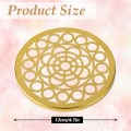 Pikkukuva 2 / 5: 2 osainen metallikukka-asettelijan kansi, ruostumaton teräs Flower Frog Insert -verkkojärjestelijä 12 cm / 4,7 tuumaa pyöreä
