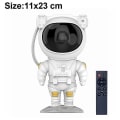 Miniatyrbillede 1 af 5: Astronaut Stjerneprojektor Stjernegalakseprojektor med timer, Led Stjernegalakseprojektorlys med fjernbetjening